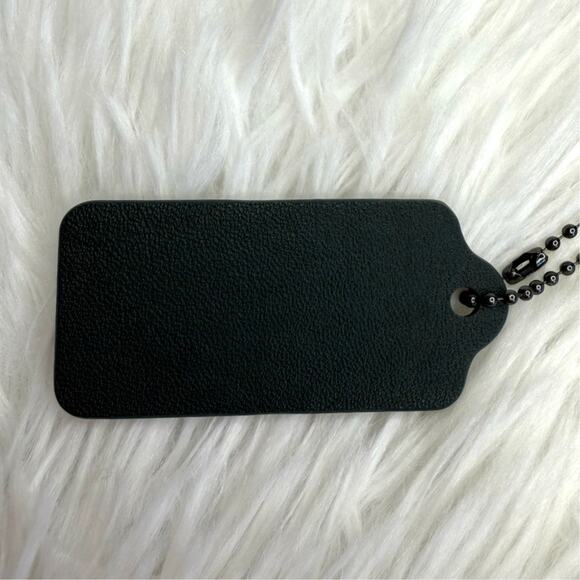 2" COACH Black Fob Bag Charm Hang tag Hangtag - Picture 2 of 2
